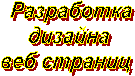 Разработка
 дизайна 
веб страниц